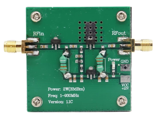 Amplificateur de puissance 2W (1-900 MHz)